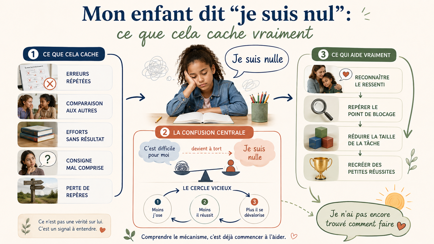 Mon enfant dit je suis nul