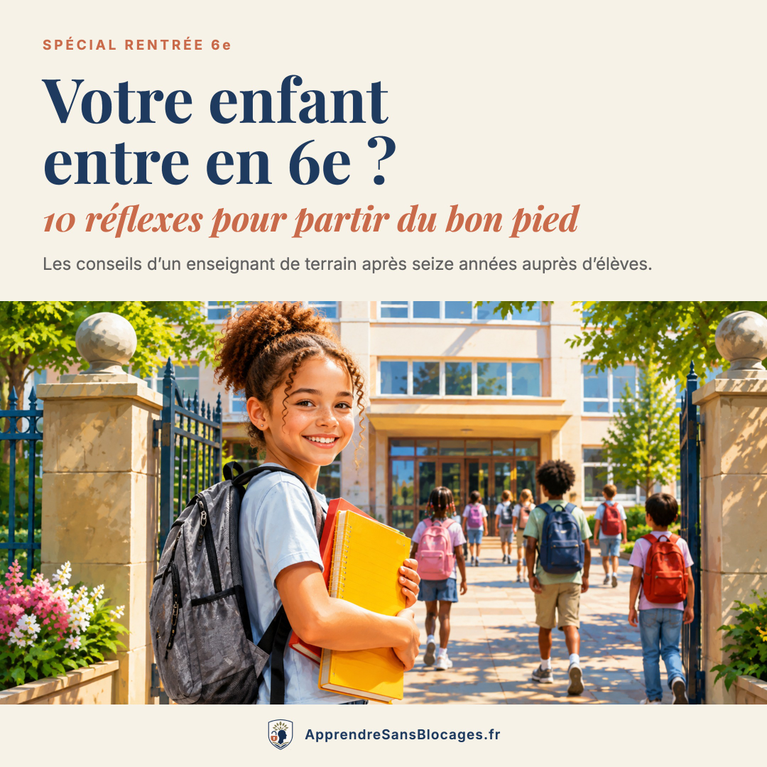 Spécial rentrée 6e — votre enfant entre en 6e ? 10 réflexes pour partir du bon pied